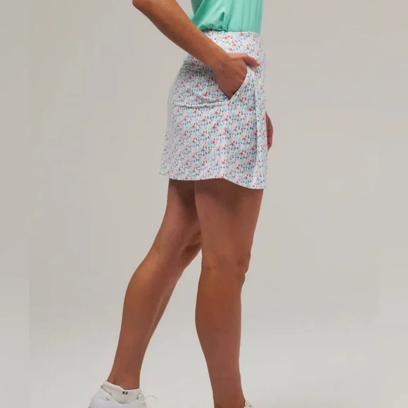 Fairway & Greene Paradise Floral Skort L UPF 50 Golf Tennis Athletic Skirt Short - Picture 4 of 14